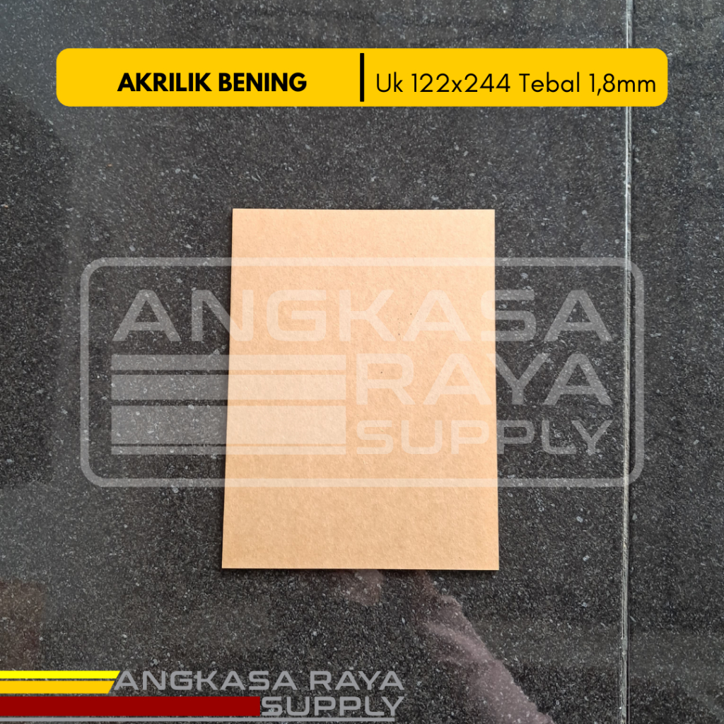 

Akrilik Bening 122x244 ketebalan 1,8mm/Acrylic Sheet Clear