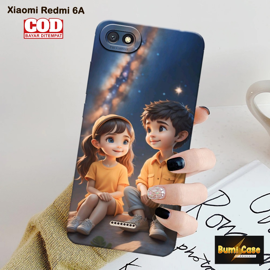 Bumi Case Xiaomi Redmi 6A - Fashion Case Pasangan - Softcase Pro Camera Xiaomi Redmi 6A - Casing Hp 