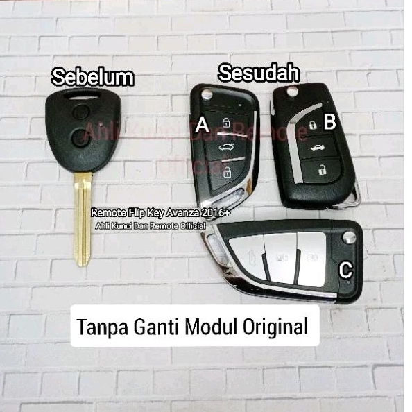 Remote Toyota Avanza Veloz Kunci Lipat