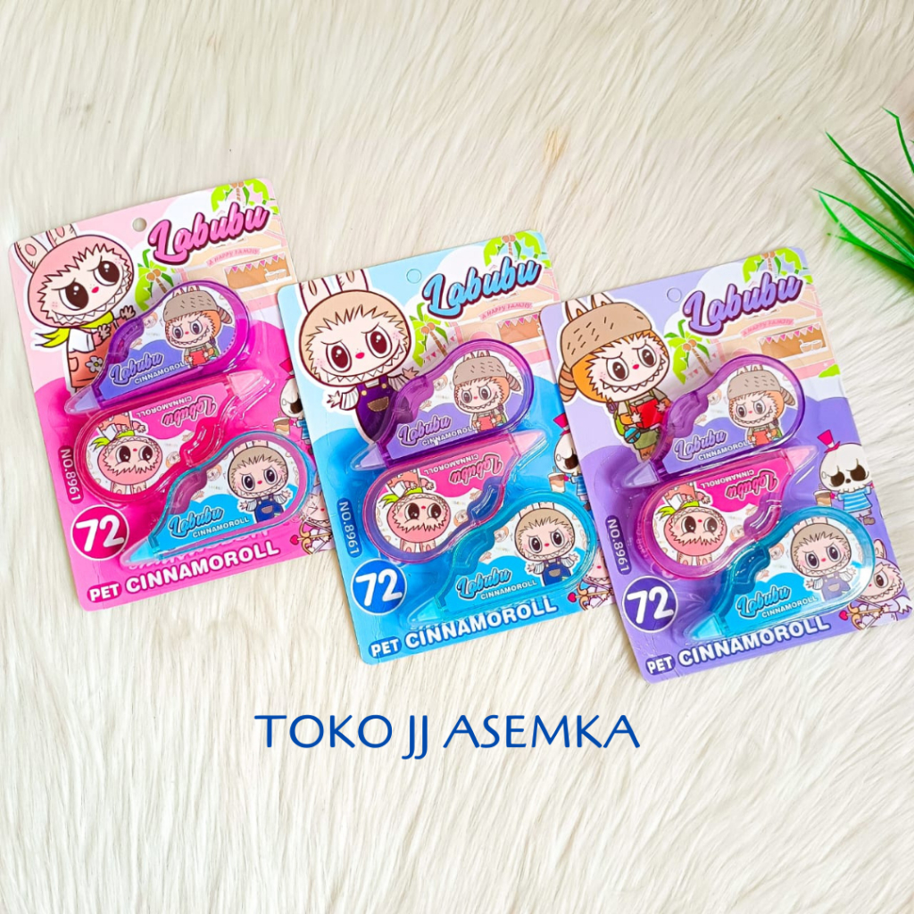 

CORRECTION TAPE LABUBU 1 SET ISI 3 PCS CT-1751 TIPE X HAPUSAN PULPEN LISA BLACKPINK MURAH GROSIR COD