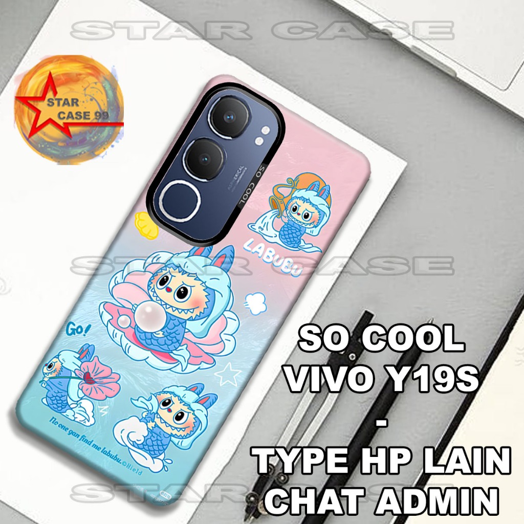 S47-Case hybrid IMD VIVO Y19S - motif cewek- kesing VIVO Y19S -casing-cassing-pelindung Hp-silicon