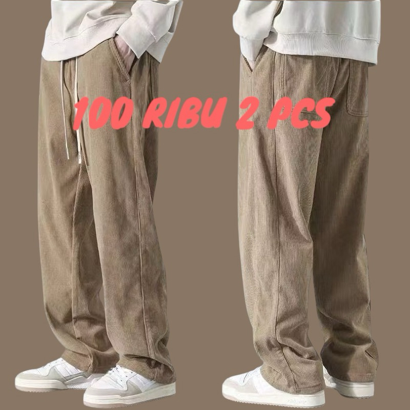 Celana panjang corduroy korean style celana panjang pria celana corduroy celana panjang santai