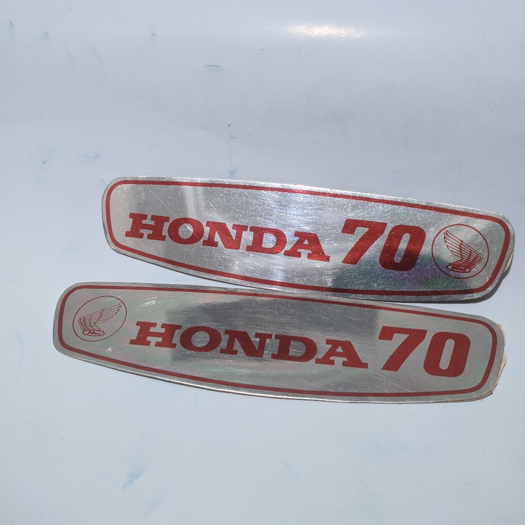Emblem decal plat untuk tangki honda C70 pispot