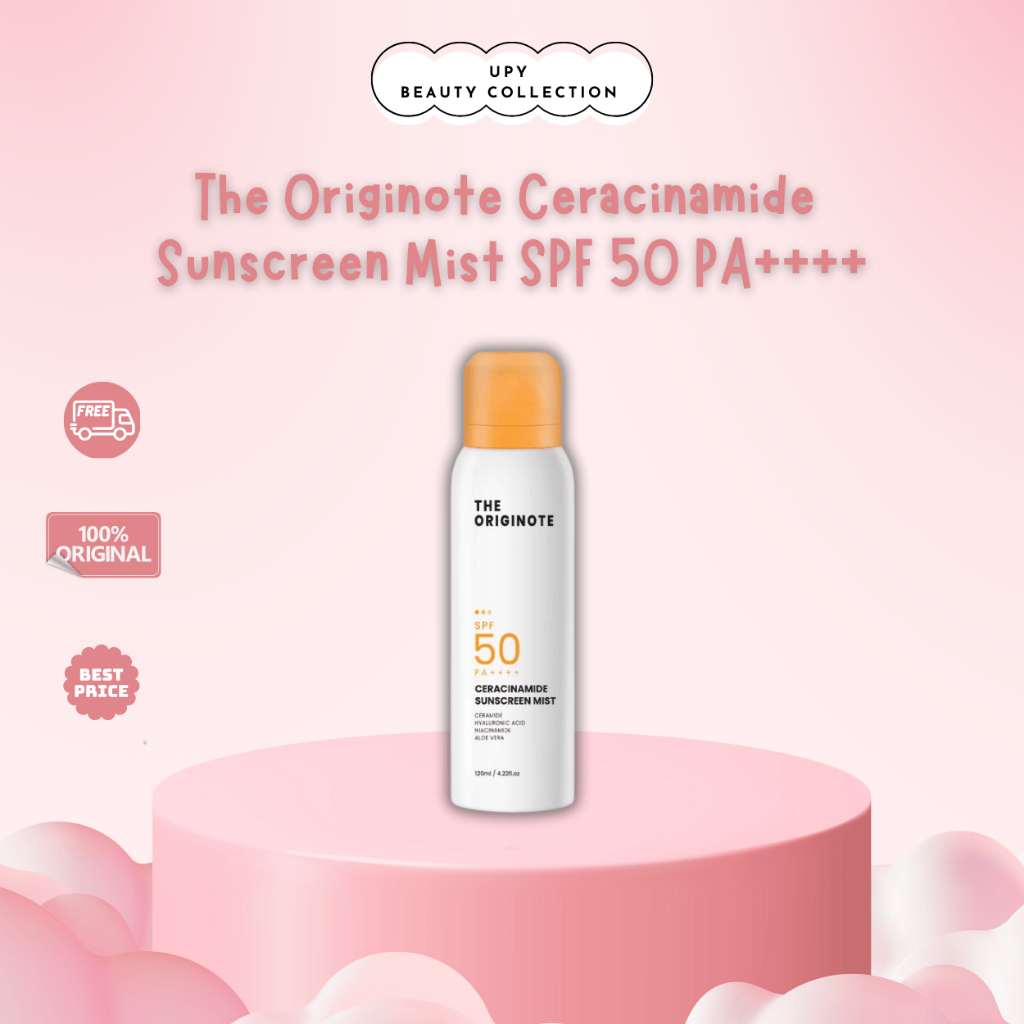 The Originote Ceracinamide Sunscreen Mist SPF 50 PA++++ - UV Protector Sunscreen Spray Face Sun Mist
