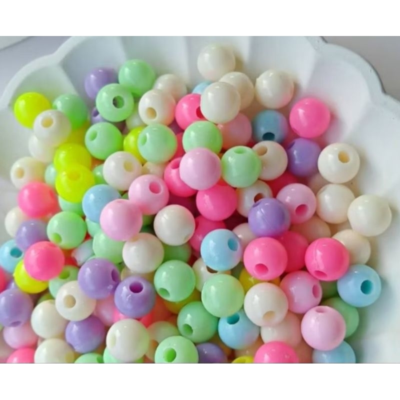(25 gram) Manik-Manik Mutiara Susu 8MM
