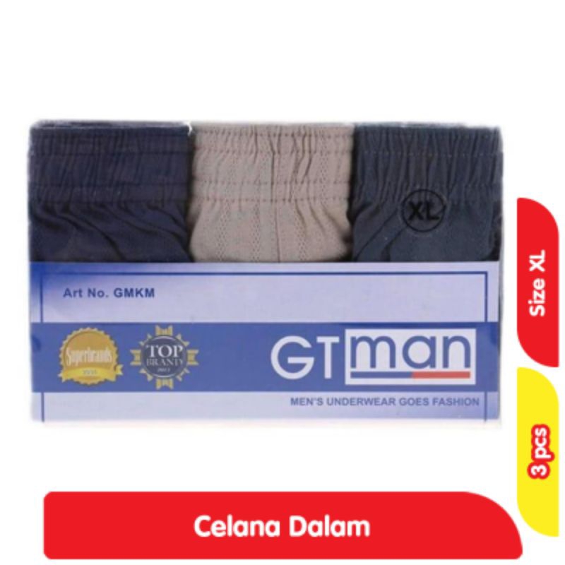 GTman Celana Dalam Pria GMKM Size XL 3 pcs