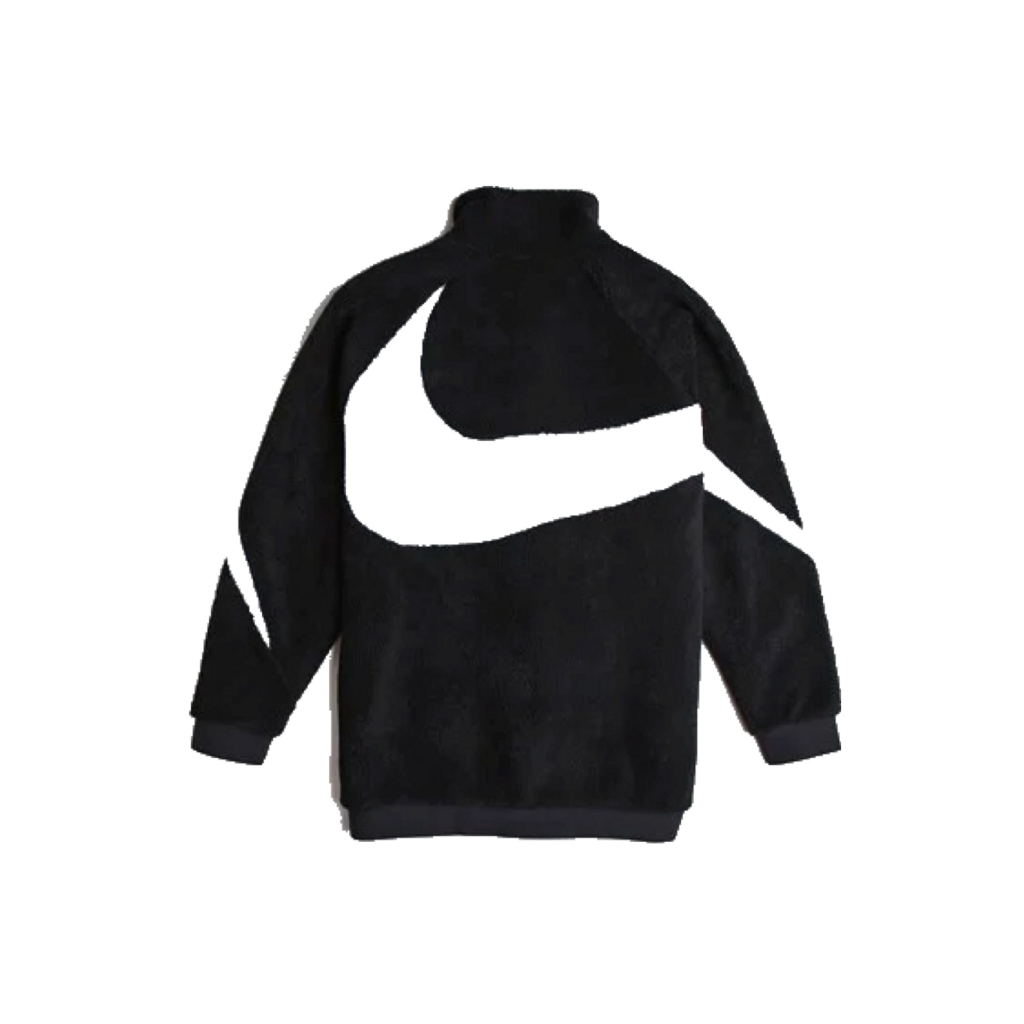 Nike Big Swoosh Reversible Boa Jacket Black White (Asia Sizing)