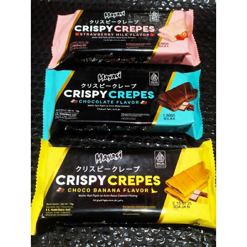 

Mayasi Crispy Crepes Chocolate / STRAEBERRY / CHOCO BANANA Flavor 75gr