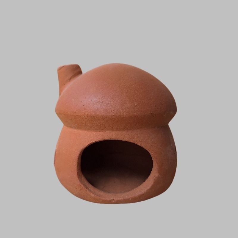 M.A.D Rumah Jamur Large Gerabah untuk Ikan, Reptil, Hamster dan Hewan Kesayangan Lainnya