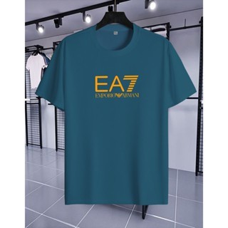 Kaos Pendek Pria /Wanita EA7 Blok Gold Baju Oblong Pria& wanita Ditro Unisex