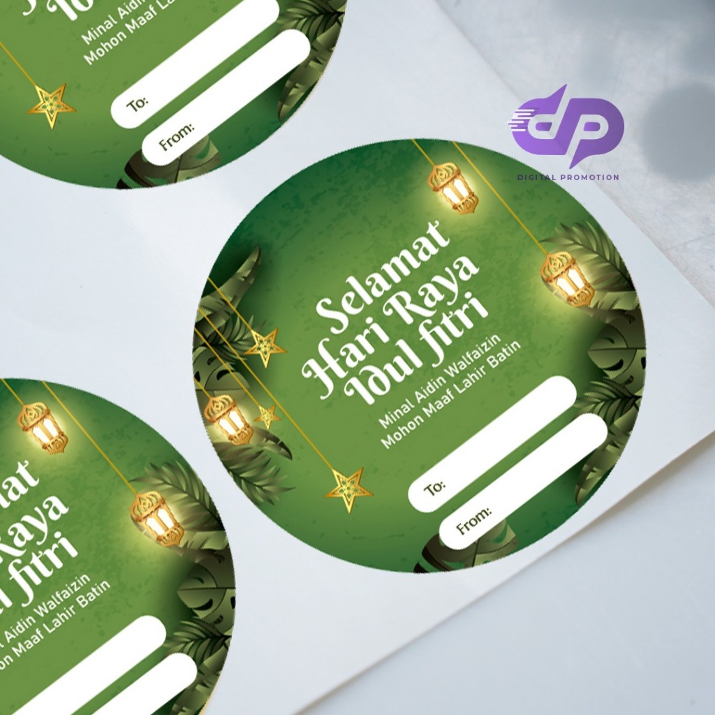 

Sticker Idul Fitri Bulat 24 pcs (Hijau) | Sticker Hampers Idul Fitri | Sticker Toples Bulat