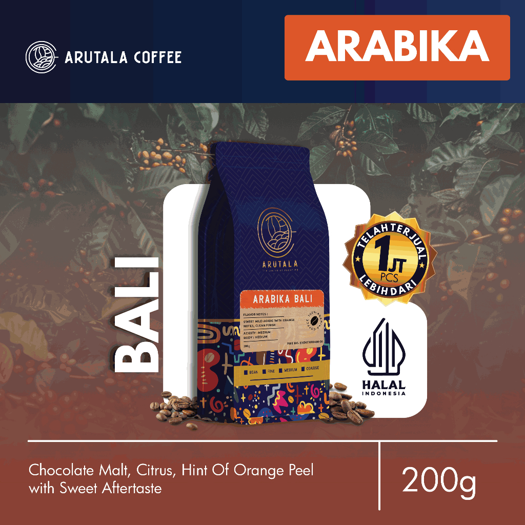 

ARUTALA kopi Bali Arabika 200 gram