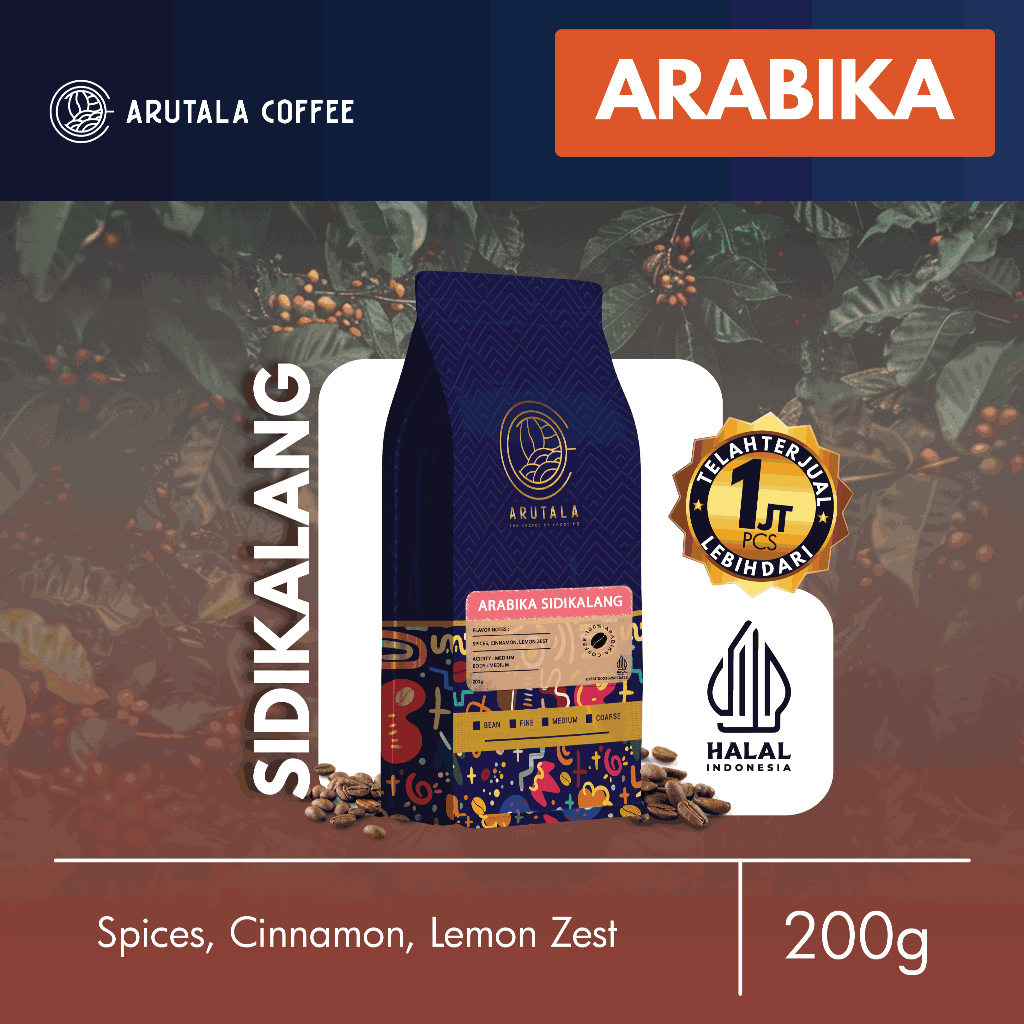 

ASLII ARUTALA Kopi Arabika Sidikalang 200 gram