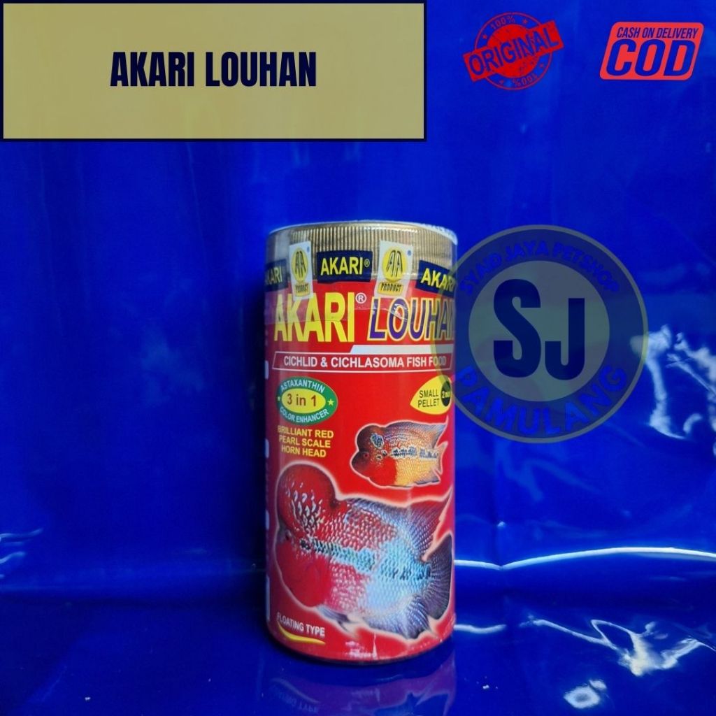 Pelet ikan Louhan AKARI LOUHAN 100g super color and growth