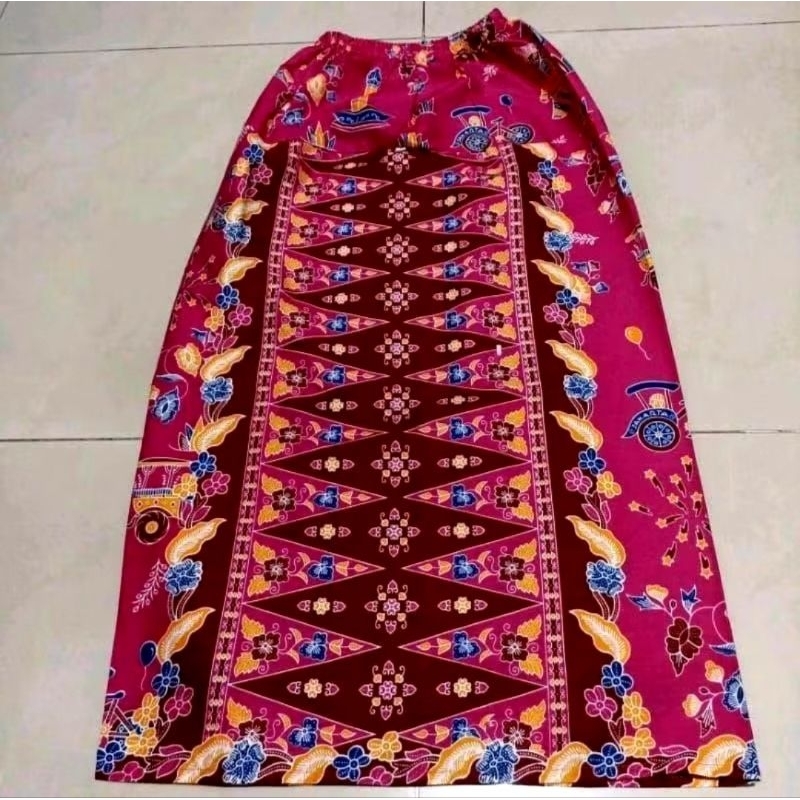 Rok tumpal anak perempuan / Rok bawahan kebaya anak / rok anak SD motif ondel