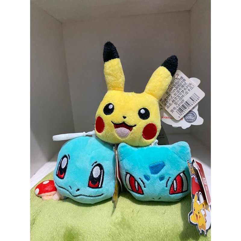 Boneka Gantungan Kunci Pokemon Pikachu Bulbasaur Squirtle Original