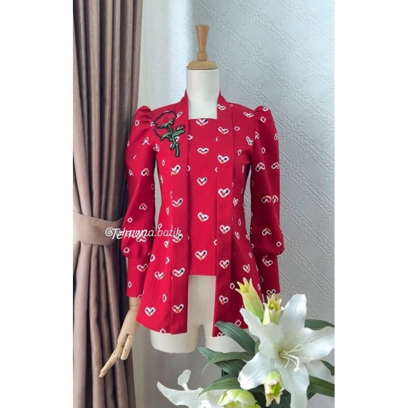 TENUN_GAYA Batik Wanita Modern Kutu baru batik jumputan atasan batik baju batik wanita