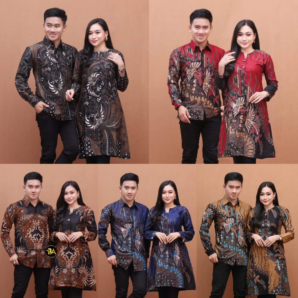Tunik Batik Wanita Kancing Depan Kemeja Batik Pria