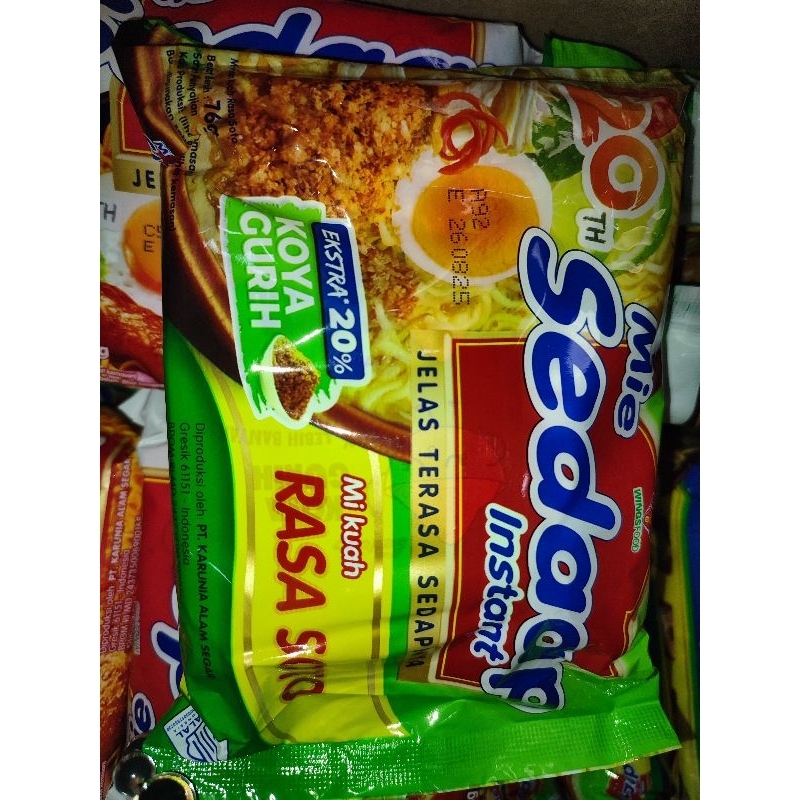 

Mie Instan Sedaap rasa Soto Mi Kuah Sedap