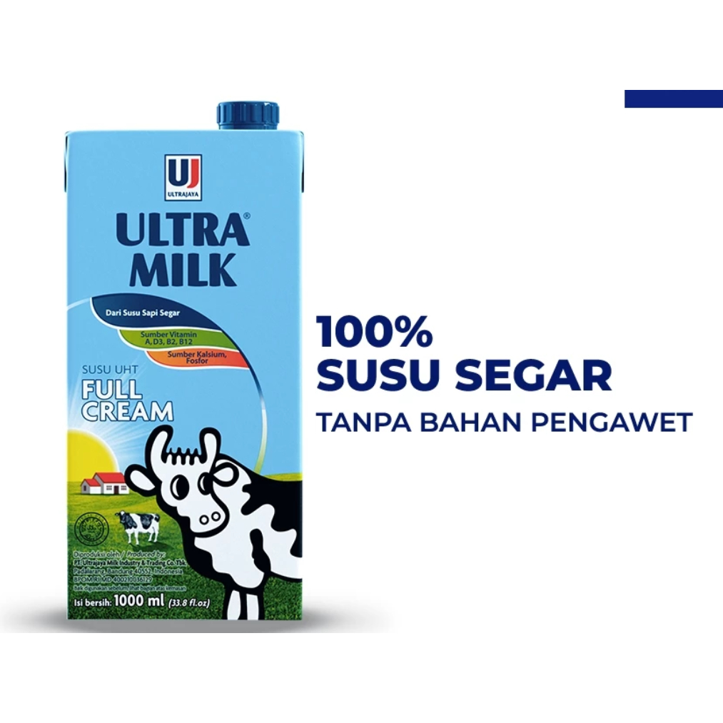 

ULTRA MILK SUSU 1 LITER FULL CREAM DAN COKELAT EXP DECEMBER 2025