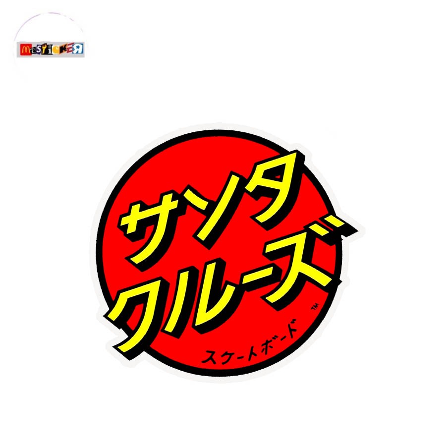

sticker Santa Cruz Japan logo diecut stiker skateboards