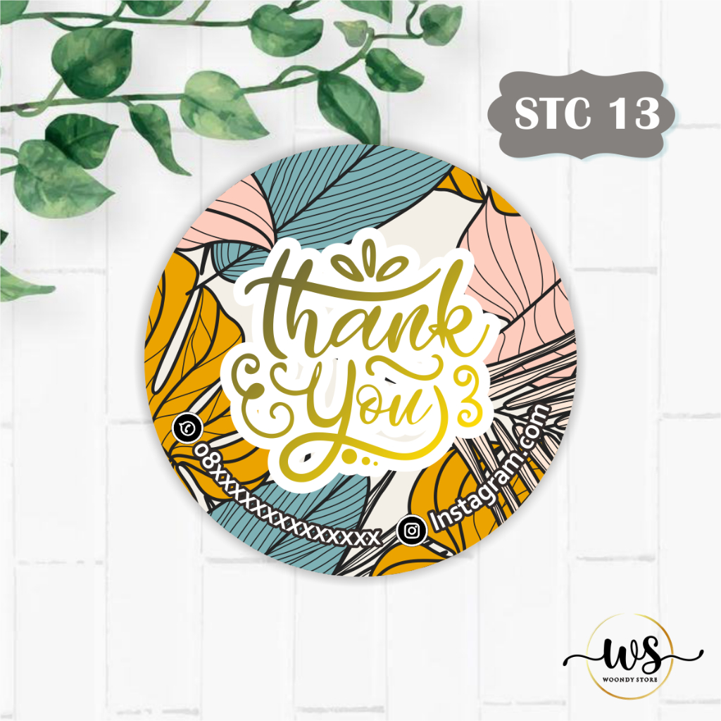 

STIKER THANK YOU CUSTOM MURAH - STICKER THANK YOU CUSTOM OLSHOP WATERPROOF SERI 1