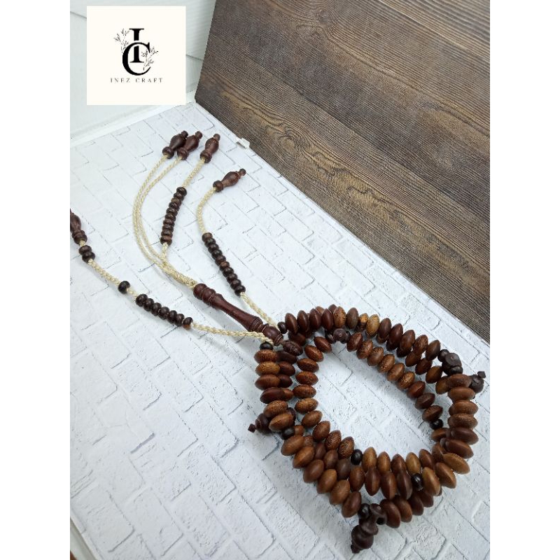 INEZ CRAFT Tasbih tijani kayu nogosari nagasari T46