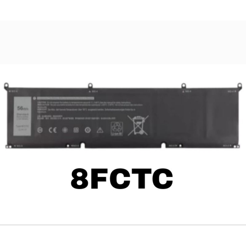 Baterai Laptop Dell XPS 15 9500 9510 G15 5515 AlienWare M15 R3 M17 R3 8FCTC
