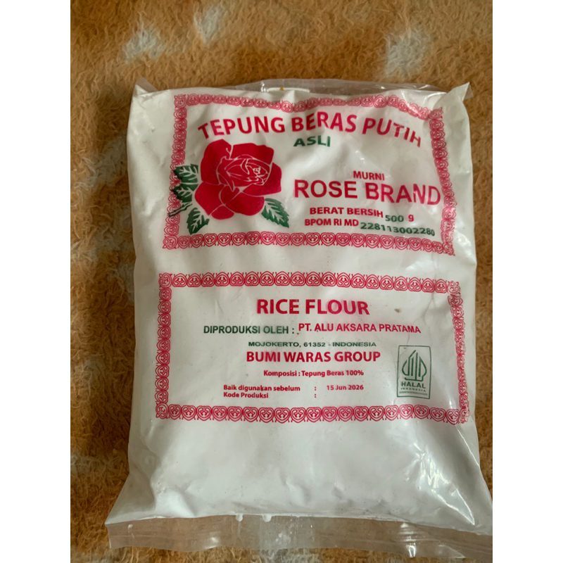 

Tepung Beras Putih Murni Rose Brand Rice Flour 500 g