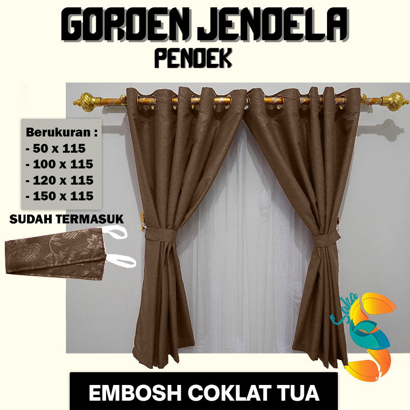RB GORDEN KAMAR PENDEK TINGGI 150CM HORDEN RUANG TAMU GORDEN JENDELA PENDEK GORDEN KECIL JENDELA
