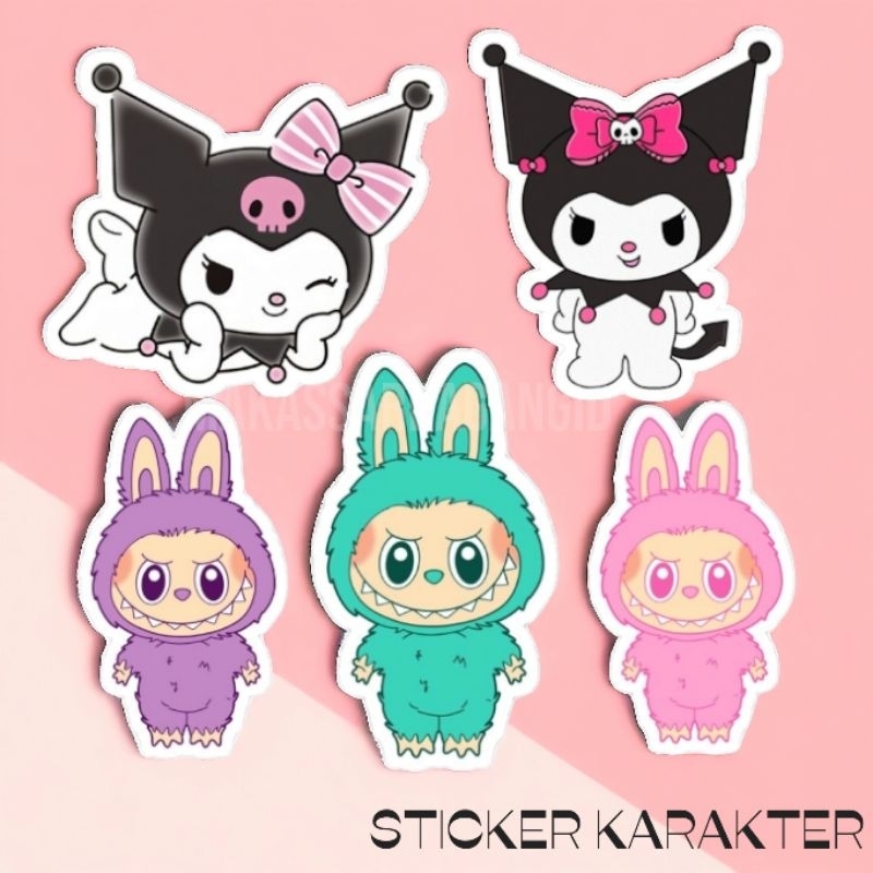 

STICKER KARAKTER KUROMI DAN LABUBU ISI 12 PCS / STICKER KARAKTER KEKINIAN Size 8×5 cm / STIKER KARAKTER IMUT DAN LUCU
