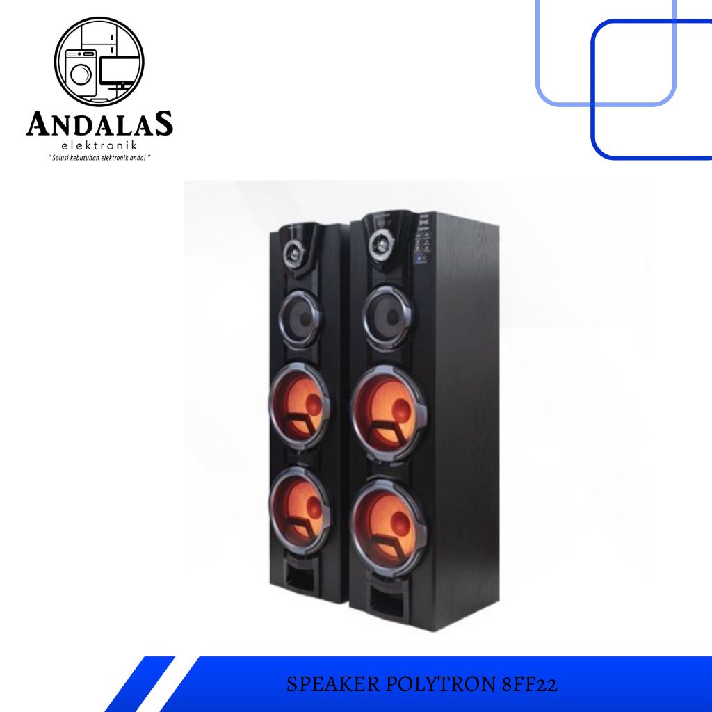 SPEAKER AKTIF POLYTRON PAS 8FF22 PAS8FF22 PAS-8FF22 8F22 BLUETOOTH FM RADIO GARANSI RESMI