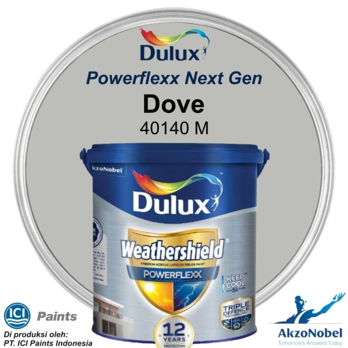 CAT DULUX WEATHERSHIELD POWERFLEXX 20 LT - DOVE 40140M