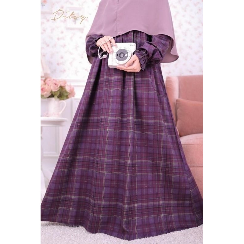 Ditsy Nightgown Nael Plum