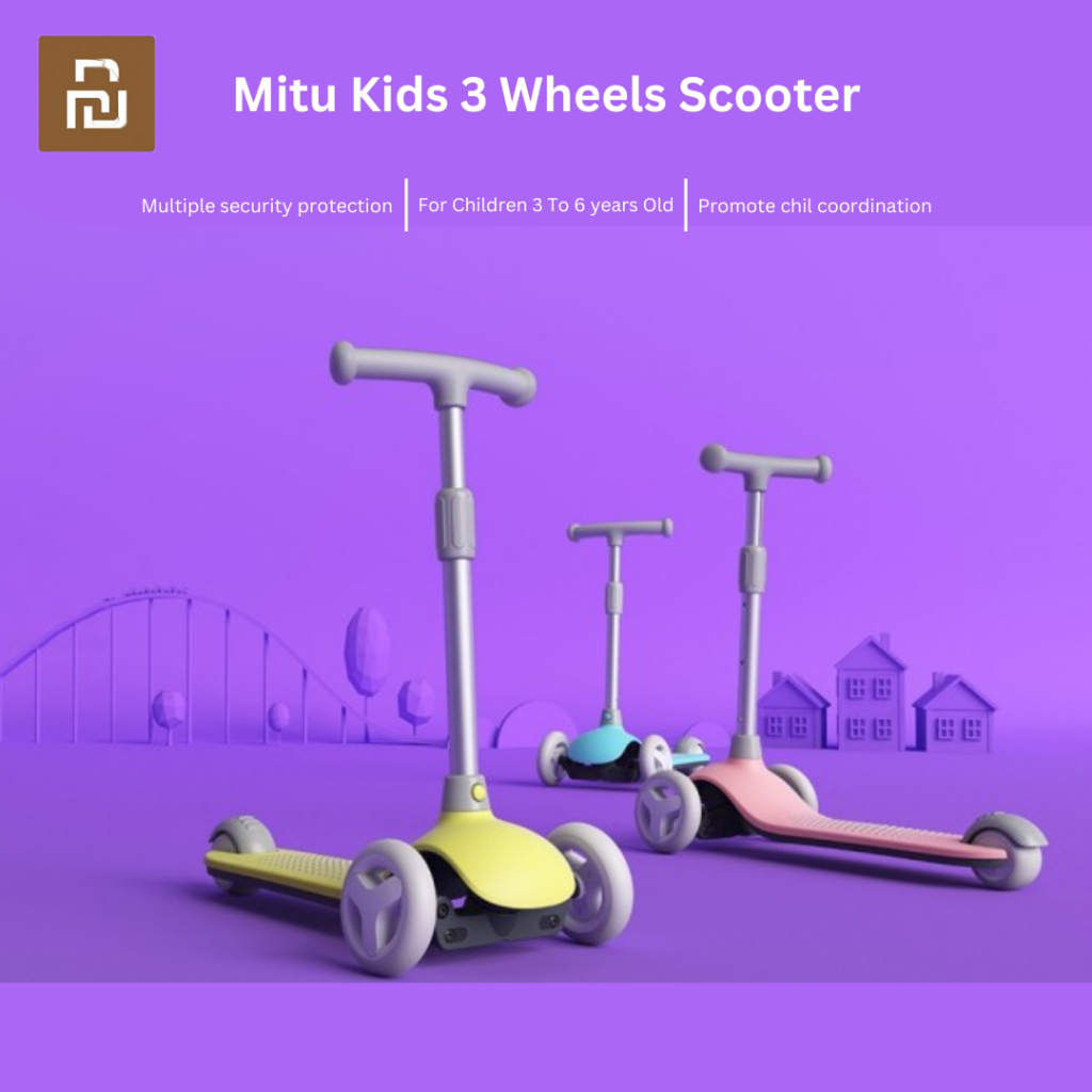 Mitu Kids 3 Wheels Scooter Untuk Anak 3-6 Tahun
