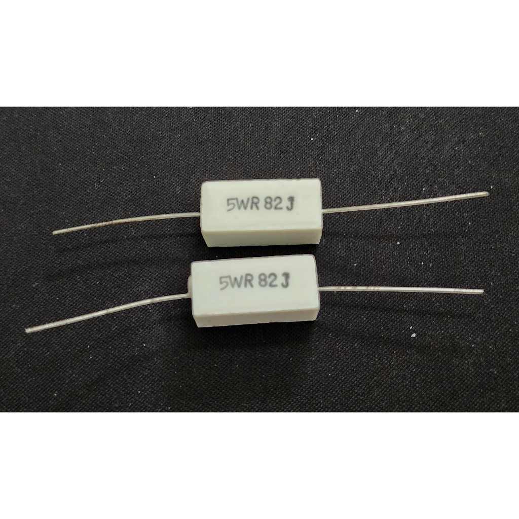 Resistor Keramik Kapur 5W 82Ohm 82 Ohm 82J