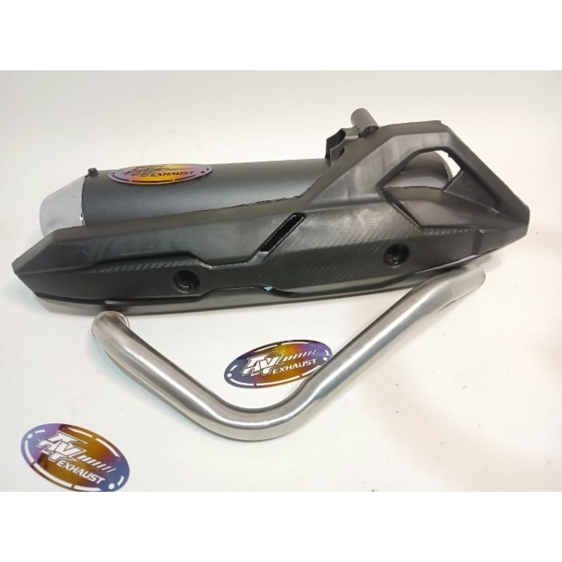 Knalpot Standar Racing Original AYEXHAUST End Muffler Vario Beat Pcx Nmax Xride Scoopy Mio Xeon