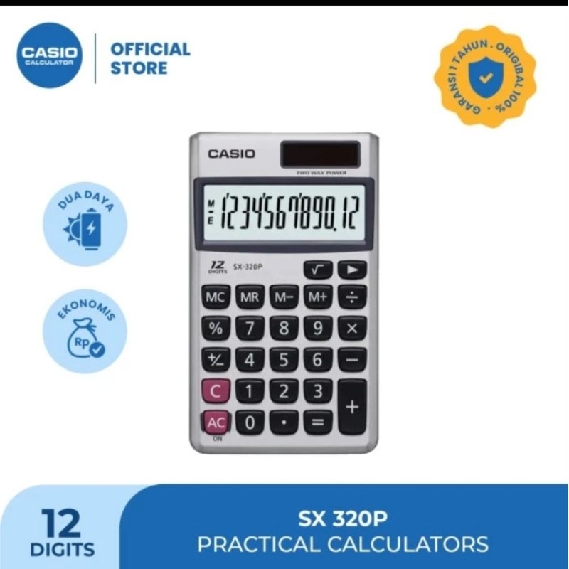 

CASIO VALUE SERIES CALCULATOR SX-320P
