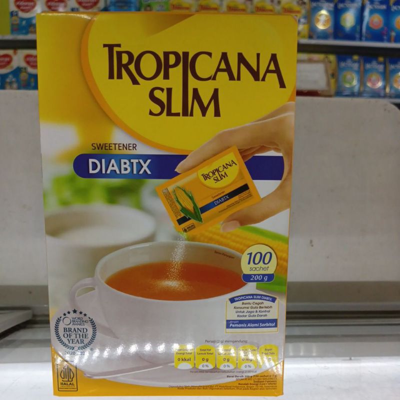 

TROPICANA SLIM SWEETENER DIABTX & CLASSIC 100SCT