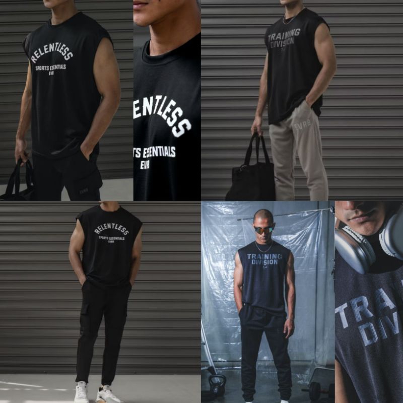 SINGLET OLAHRAGA GYM PRIA / BAJU GYM PRIA / PAKAIAN OLAHRAGA PRIA / SINGLET GYM FITNESS RUNNING JOGG