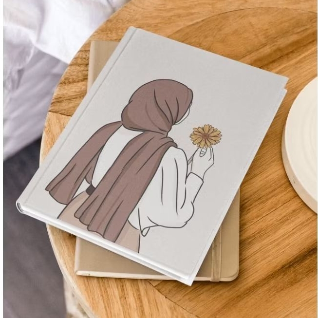 

01. NOTEBOOK HARDCOVER A5 AESTHETIC HIJAB WANITA BUKU CATATAN JURNAL DIARY