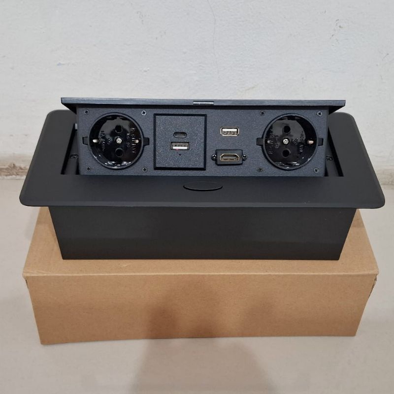 STOP KONTAK 2 COLOKAN 2 USB 2 CASAN STOP KONTAK TANAM STOP KONTAK DINDING MODERN STOP KONTAK MEJA KA