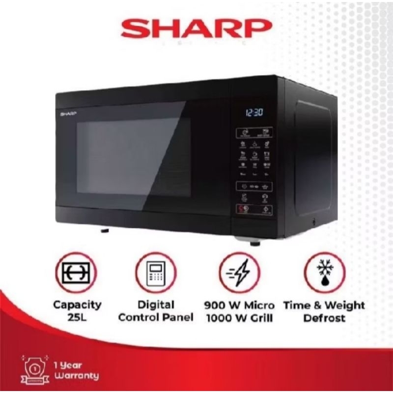 Microwave Sharp 25 Liter R-725 DA-BK