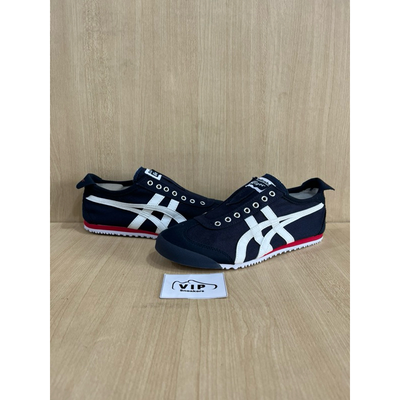 ONITSUKA TIGER SLIP ON NAVY WHITE/RED
