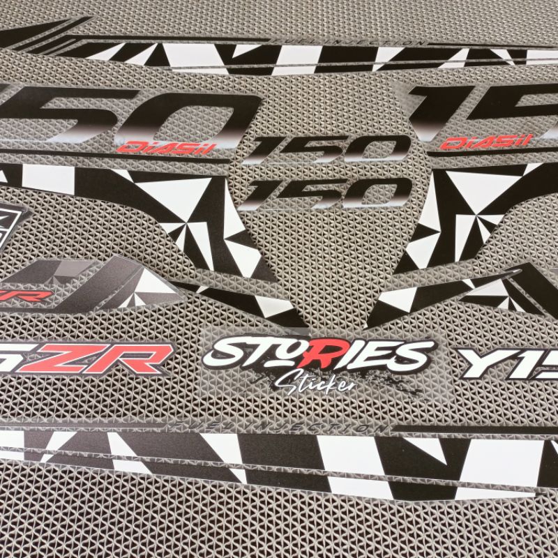 STICKER TRANSPARAN MX KING 150 DESAIN SIMPLE