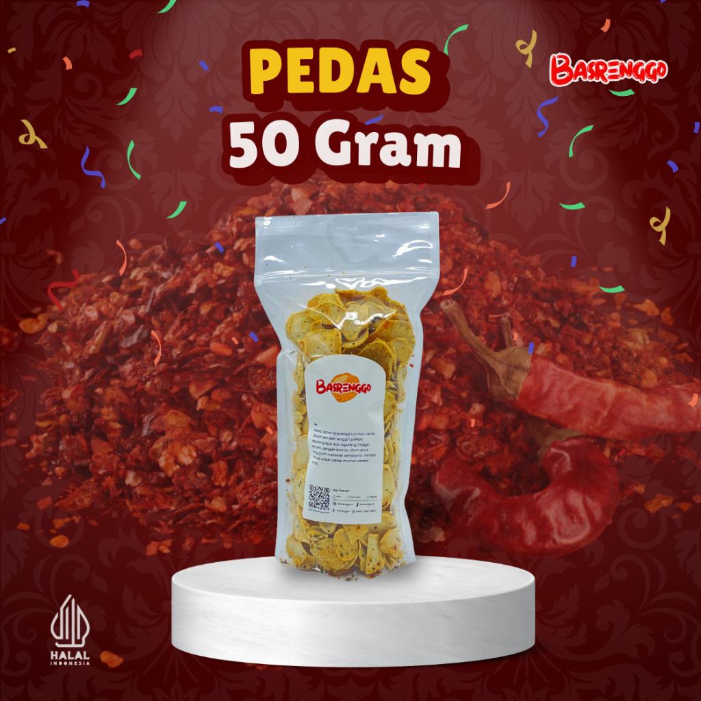 

Basreng/Baso Goreng Koin / Bulat Pedas Bumbu Basah Daun Jeruk 50gr