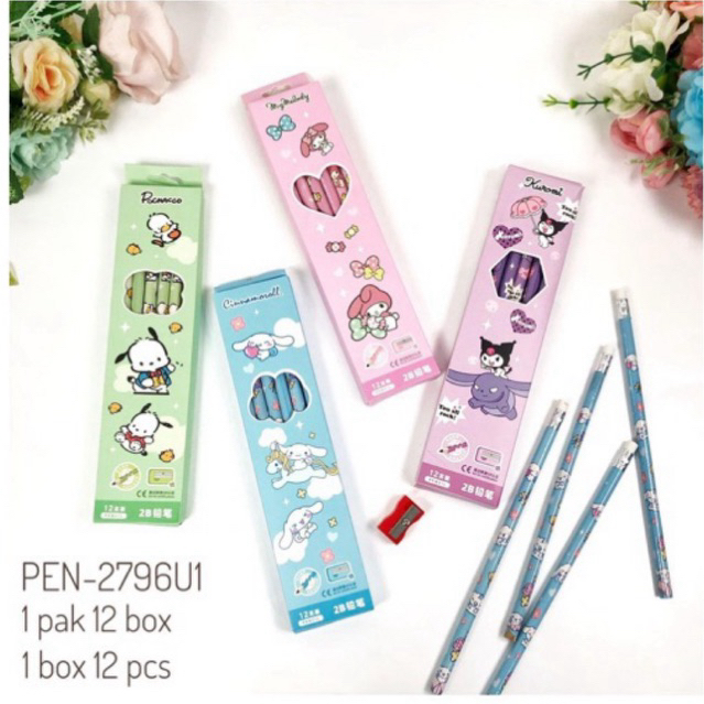 

SHARON - PENSIL HB 2B MOTIF // PENSIL KAYU FANCY