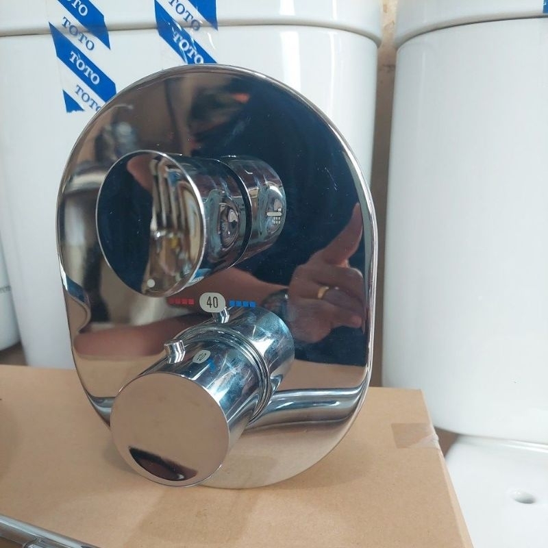 KRAN TANAM THERMOSTAT TOTO TX473SQBR // SHOWER TEMBOK TOTO TX 488 SZ // KRAN SHOWER SET