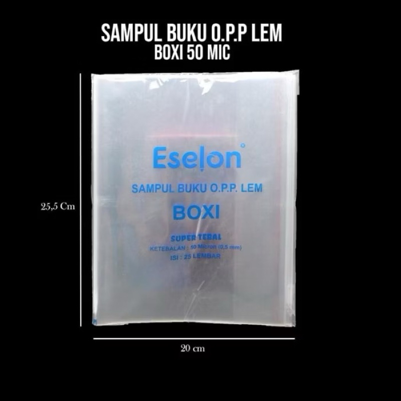 

Sampul OPP BOXI/BOXY ESELON 1 pak isi 25 lembar