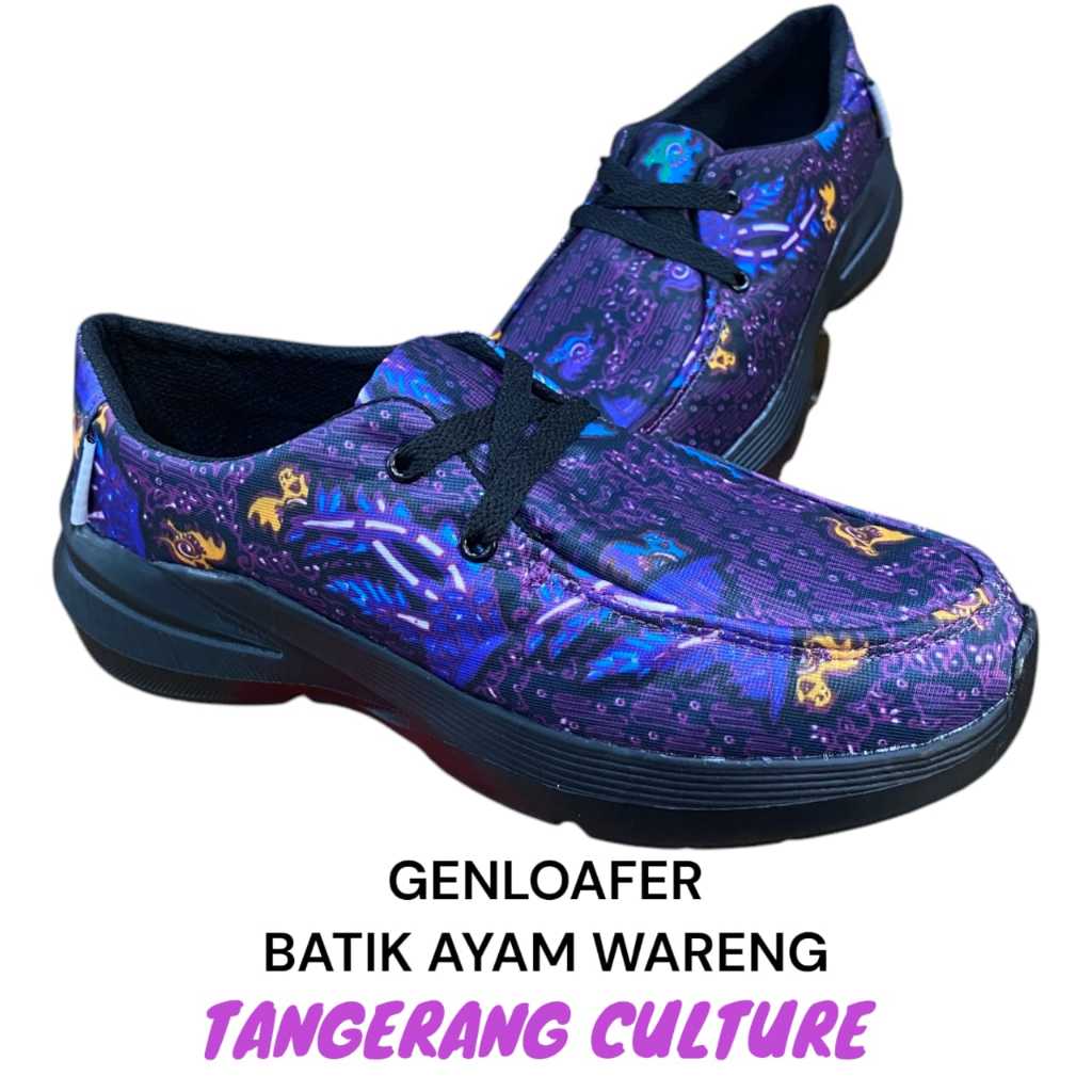 CHOSAMON Genloafer - Sepatu LOAFER Batik AYAM WARENG Tangerang Pantofel